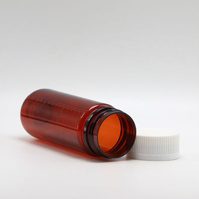 Bouteille en PET brune de 150 ml pour le complément de liquide en plastique et les couvercles de sécurité pour enfants