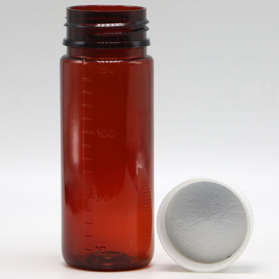 Bouteille en PET brune de 150 ml pour le complément de liquide en plastique et les couvercles de sécurité pour enfants