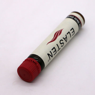 20ML/20CC Flacon de liquide oral en plastique ambré fin et lisse avec bouchon anti-altération pour la médecine liquide