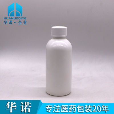 Étiquettes personnalisées Bouteille de liquide oral vide en HDPE de 200 ml pour sirop et rince-bouche