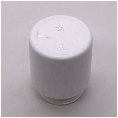 Bouteille médicinale en plastique HDPE de 100 ml Bouteille ronde droite pour capsules Porteur de comprimés
