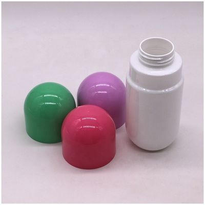 250 ml/8 oz PET Bouteille en plastique de qualité alimentaire en forme de capsule brillante avec bouchon à vis et joint thermique