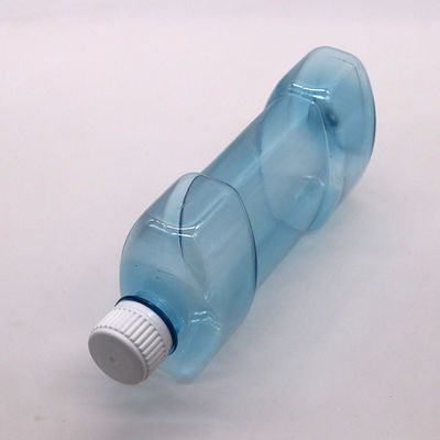 Impression par écran 500 ml PET de forme unique, rince-bouche liquide, bouteille en plastique avec bouchon à vis