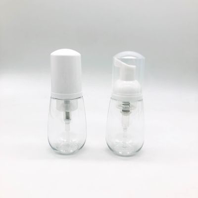 Pompes mousseuses 40 ml PET Mini bouteille pour la lotion et le nettoyant à gouttes de logo personnalisé