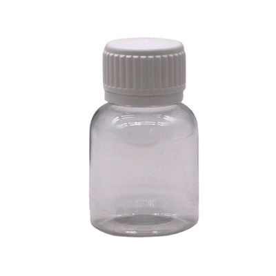 Bouteille de sirop contre la toux en PET 50 ml pour le stockage de liquides oraux lubrifiants à l'huile