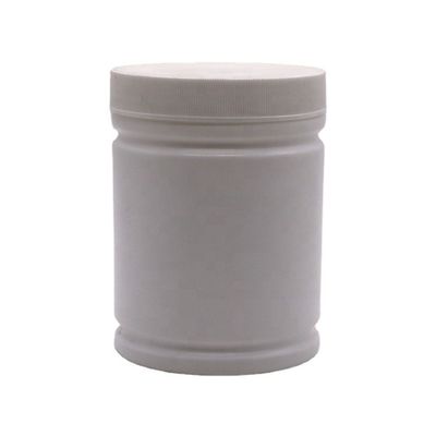 Contenant en poudre en plastique HDPE de 500 ml avec étiquette autocollant en forme de cylindre personnalisé