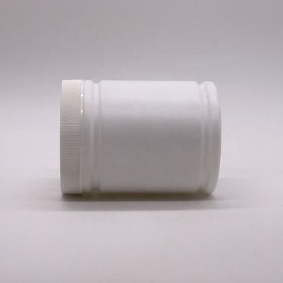 Contenant en poudre en plastique HDPE de 500 ml avec étiquette autocollant en forme de cylindre personnalisé