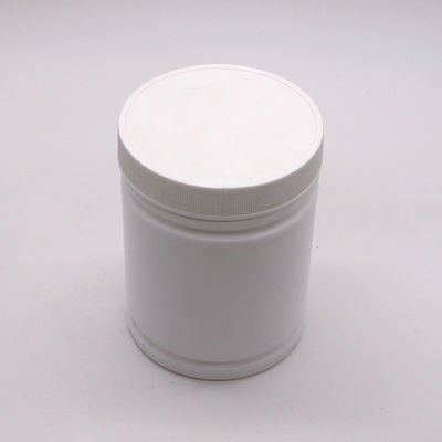 Contenant en poudre en plastique HDPE de 500 ml avec étiquette autocollant en forme de cylindre personnalisé