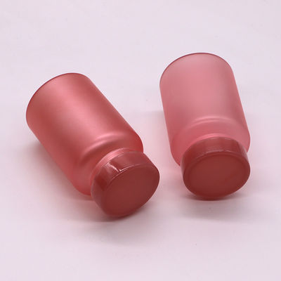 Bouteille en plastique vert mat en PET de 150CC avec capuchon et autocollant anti-enfants
