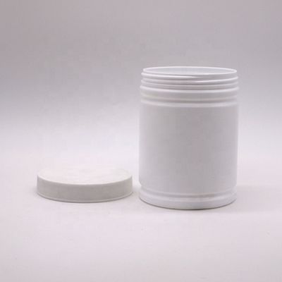 Contenant en poudre en plastique HDPE de 500 ml avec étiquette autocollant en forme de cylindre personnalisé