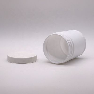 Contenant en poudre en plastique HDPE de 500 ml avec étiquette autocollant en forme de cylindre personnalisé