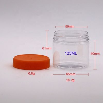 Containers en plastique PET à bouche large pour le stockage de boues et de produits de beauté