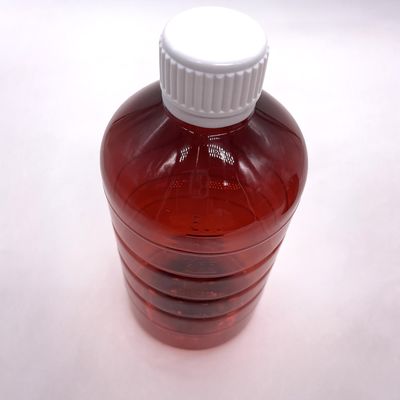 Bouteille en plastique en PET de 500 cc pour le supplément médical liquide 500 ml / 16,9 oz Forme ronde