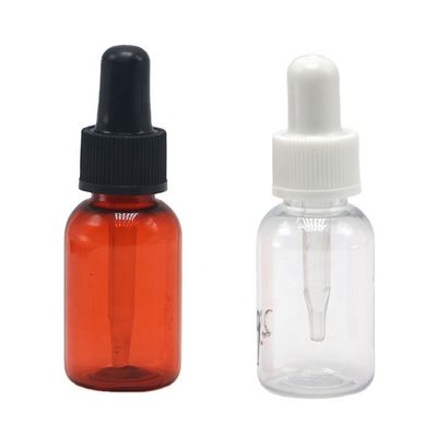 15 ml Bouteille de gouttelette en plastique PET de forme ronde avec bouchon de gouttelette personnalisé de qualité médicale