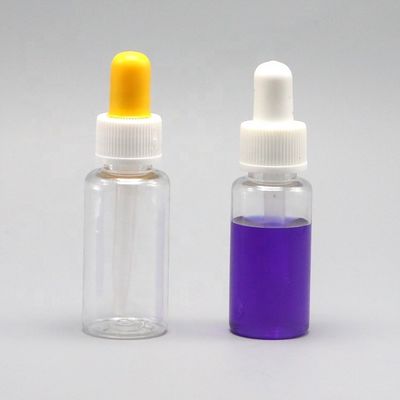 15 ml Bouteille de gouttelette en plastique PET de forme ronde avec bouchon de gouttelette personnalisé de qualité médicale