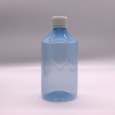 Médecine liquide 1000 ml Bouteille en plastique PET translucide brun foncé avec capuchon anti-altération