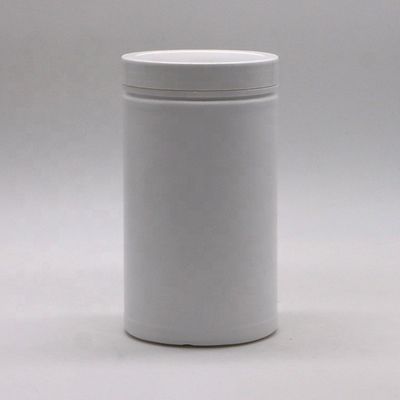 600mL 20oz PET vide HDPE rétrécissants ronds en poudre de plastique médicinal avec bouchon à vis