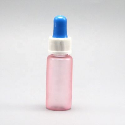 15 ml bouteilles de gouttelette en PET de forme ronde personnalisées pour le porte-échantillon du distributeur de liquide