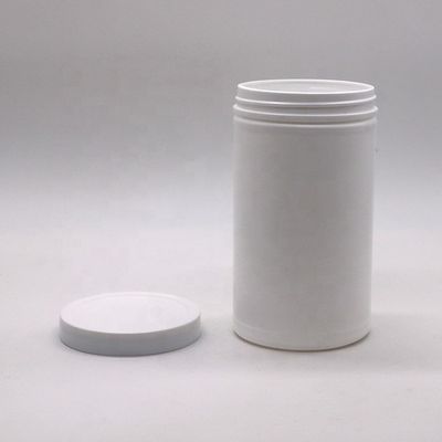 600mL 20oz PET vide HDPE rétrécissants ronds en poudre de plastique médicinal avec bouchon à vis