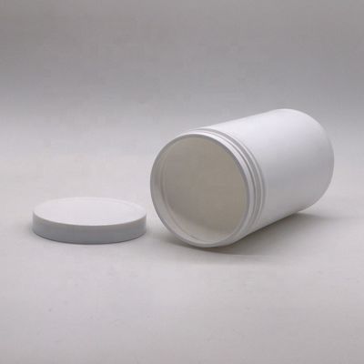 600mL 20oz PET vide HDPE rétrécissants ronds en poudre de plastique médicinal avec bouchon à vis