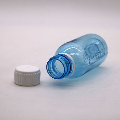 Bouteille liquide de 100 ml de sirop rond d'érable pour la toux avec bouchon à vis et joint thermique