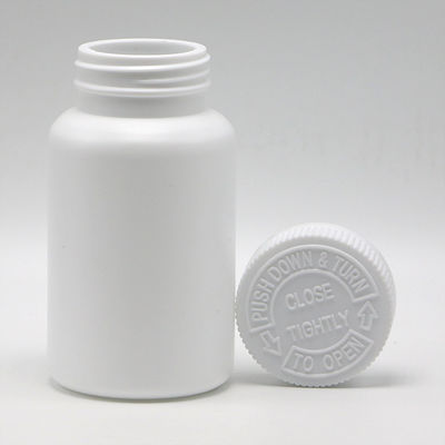Logo personnalisé Acceptable 225 ml HDPE bouteille en plastique blanche de remplissage sans danger de drogue avec capuchon CRC