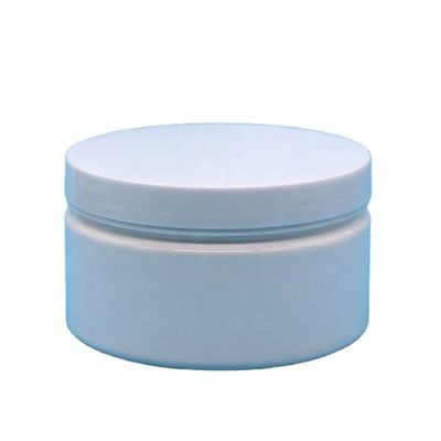 Matériau de bouchon en plastique 8 oz Bouteille en plastique personnalisée Forme ronde Contenant à large bouche avec couvercles
