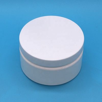 Matériau de bouchon en plastique 8 oz Bouteille en plastique personnalisée Forme ronde Contenant à large bouche avec couvercles