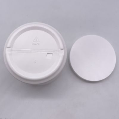 Résistant aux UV 350ml Matériau HDPE Boîtier en plastique pour crème cosmétique Logo personnalisable Blanc