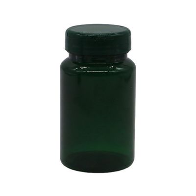 150 ml de capsules en PET comprimé comprimé bouteille imperméable à fuite avec couvercle pliable sur mesure et dégradable