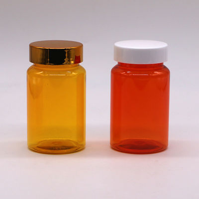 150 ml de capsules en PET comprimé comprimé bouteille imperméable à fuite avec couvercle pliable sur mesure et dégradable