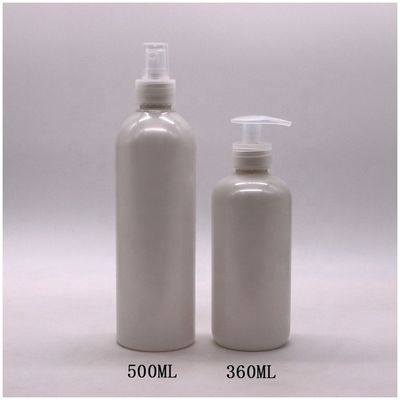 Bouteilles de lotion en plastique HDPE de 500 ml/600 ml de couleur personnalisée pour la lotion propre