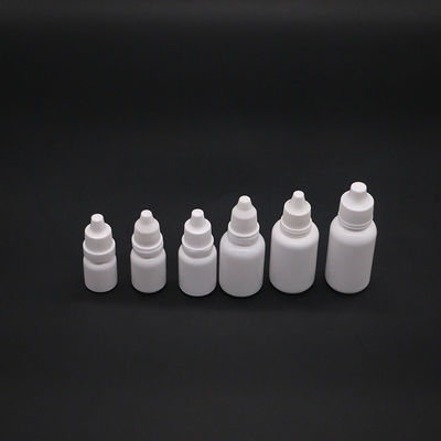 Bouteille de gouttelette liquide pour yeux en plastique LDPE de 10 ml avec couleurs personnalisées et capuchon anti-tamper