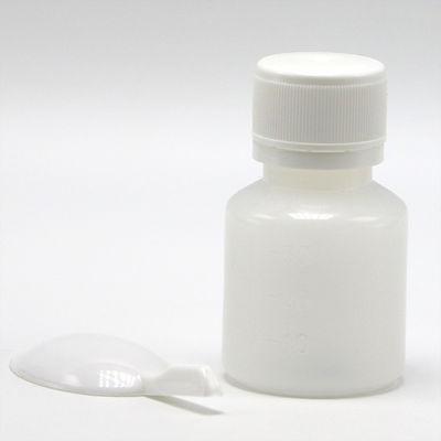 Bouteille en plastique PE transparente pour la mesure de la médecine liquide 30 ml de capacité et cuillère