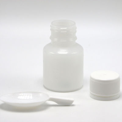 Bouteille en plastique PE transparente pour la mesure de la médecine liquide 30 ml de capacité et cuillère