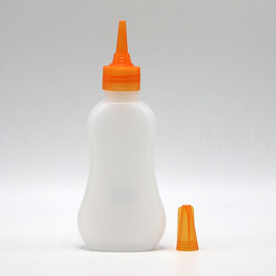 Bouteille d'arrosage en plastique de 100 ml PE pour la taille avec logo personnalisé et coquille