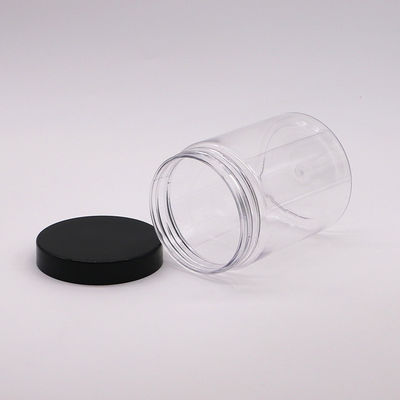 Bouteilles en plastique de 300 cc en PET à bouche large pour le stockage des aliments avec un couvercle en aluminium