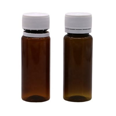 Autres médicaments Bouteille de sirop pour toux en PET de 50 ml avec couleur personnalisable et bouchon sécurisé