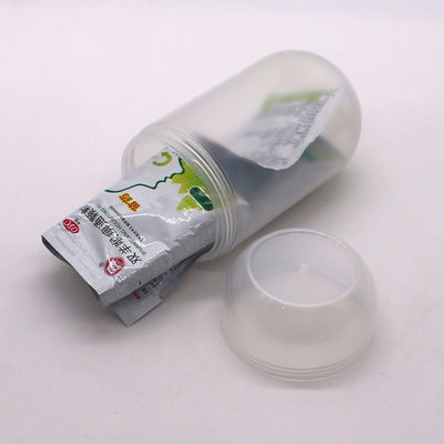 Bouteille de stockage de nourriture en plastique en forme de capsule en PP de 500 ml personnalisée avec bouchon à vis