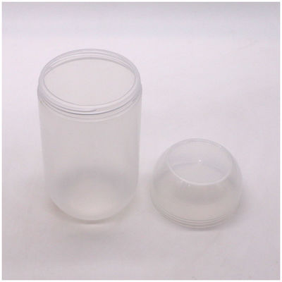 Bouteille de stockage de nourriture en plastique en forme de capsule en PP de 500 ml personnalisée avec bouchon à vis