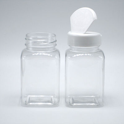 100 ml de PET Carré Jar Pharma de longue durée pour le stockage de sucre de bonbons