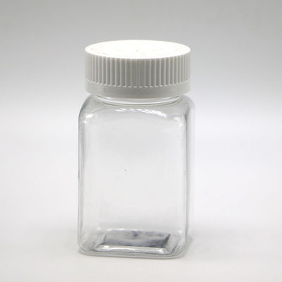 100 ml de PET Carré Jar Pharma de longue durée pour le stockage de sucre de bonbons