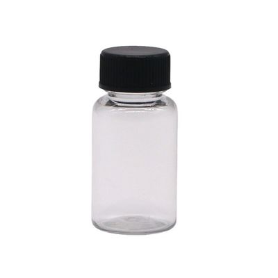 Bouteille en plastique en PET de forme ronde de 10 ml pour le stockage des capsules de supplément médicamenteux