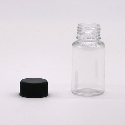 Bouteille en plastique en PET de forme ronde de 10 ml pour le stockage des capsules de supplément médicamenteux