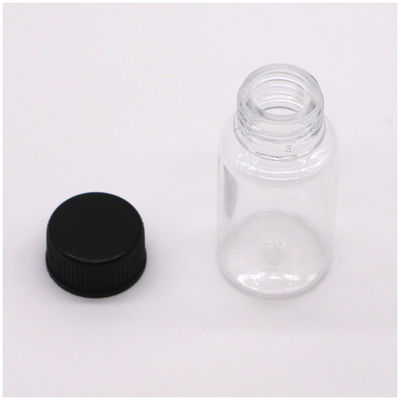Bouteille en plastique en PET de forme ronde de 10 ml pour le stockage des capsules de supplément médicamenteux
