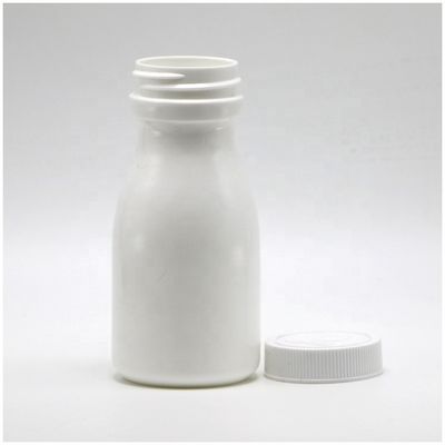 Bouteille en plastique HDPE en forme de bowling de 120 ml pour le stockage des pilules
