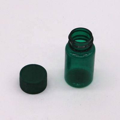 Flacons liquides en plastique transparent en PET 20ML/CC avec capuchon en couleur personnalisée et en forme ronde