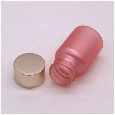 40 ml de PET rose mat de qualité alimentaire en plastique délicat bouteille de pilule pour soins de santé