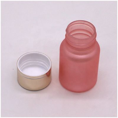 40 ml de PET rose mat de qualité alimentaire en plastique délicat bouteille de pilule pour soins de santé