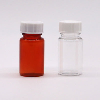 Matériau du collier PET 15 ml Bouteille en plastique de forme ronde pour le stockage de capsules de comprimés solides